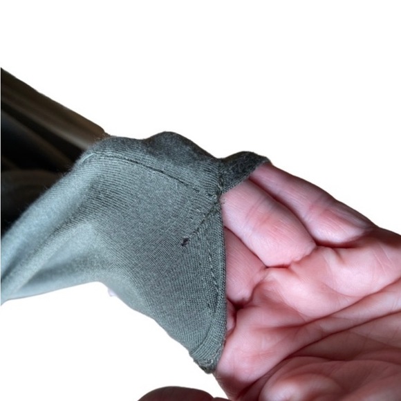 Lilian XL long cardigan in olive color - Picture 8 of 8